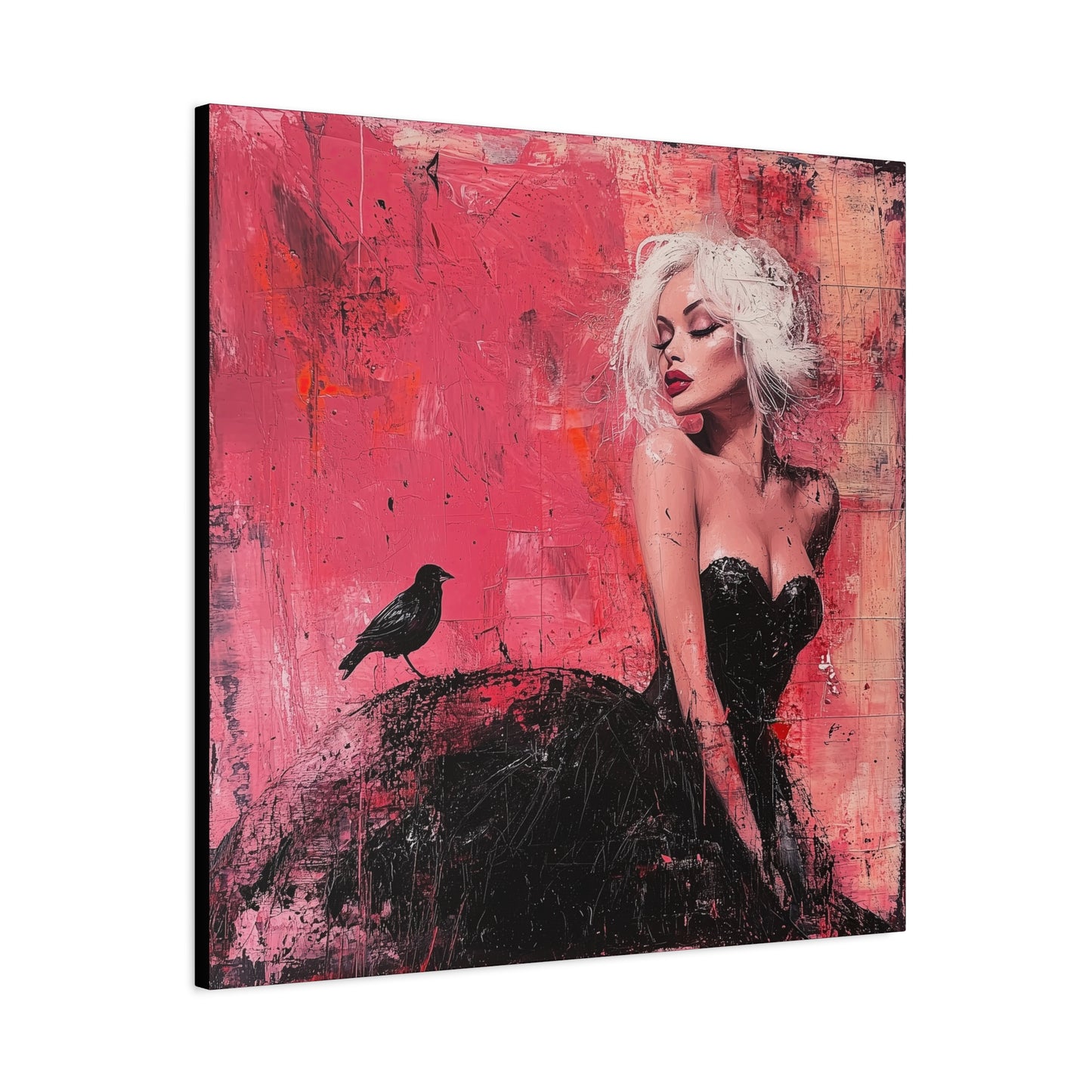 Gallery Wrapped Canvas, Sinners and Saints Adult Art Canvas, Erotic Pinup Art Canvas – Paloma