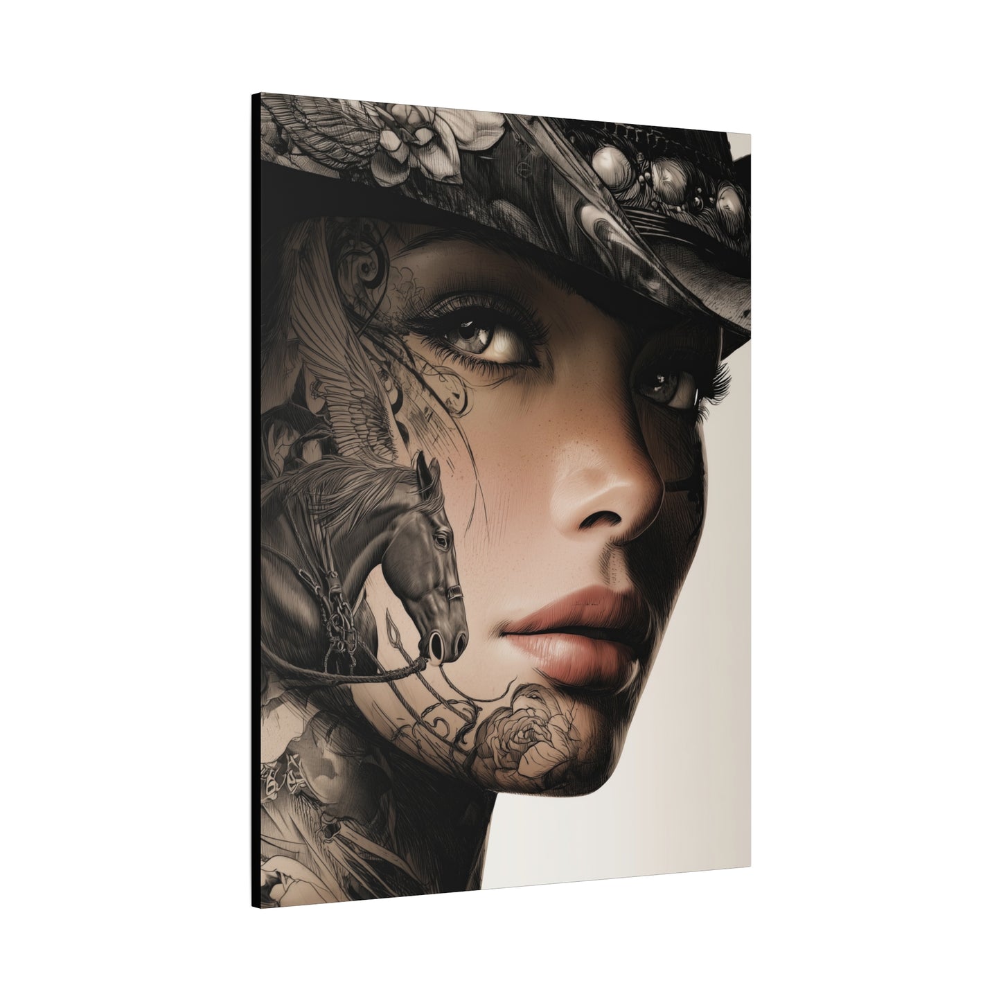Gallery Wrapped Canvas, Wranglers and Wreckage Art Canvas, Erotic Pinup Art Canvas – Memphis