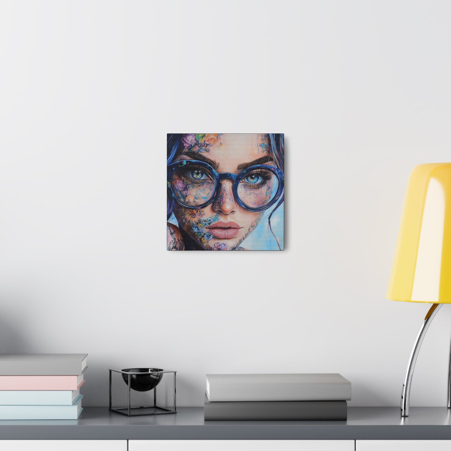 Canvas Gallery Wrap, Ladies in Lenses Wall Art, Abstract Femme Girl Art - Sara