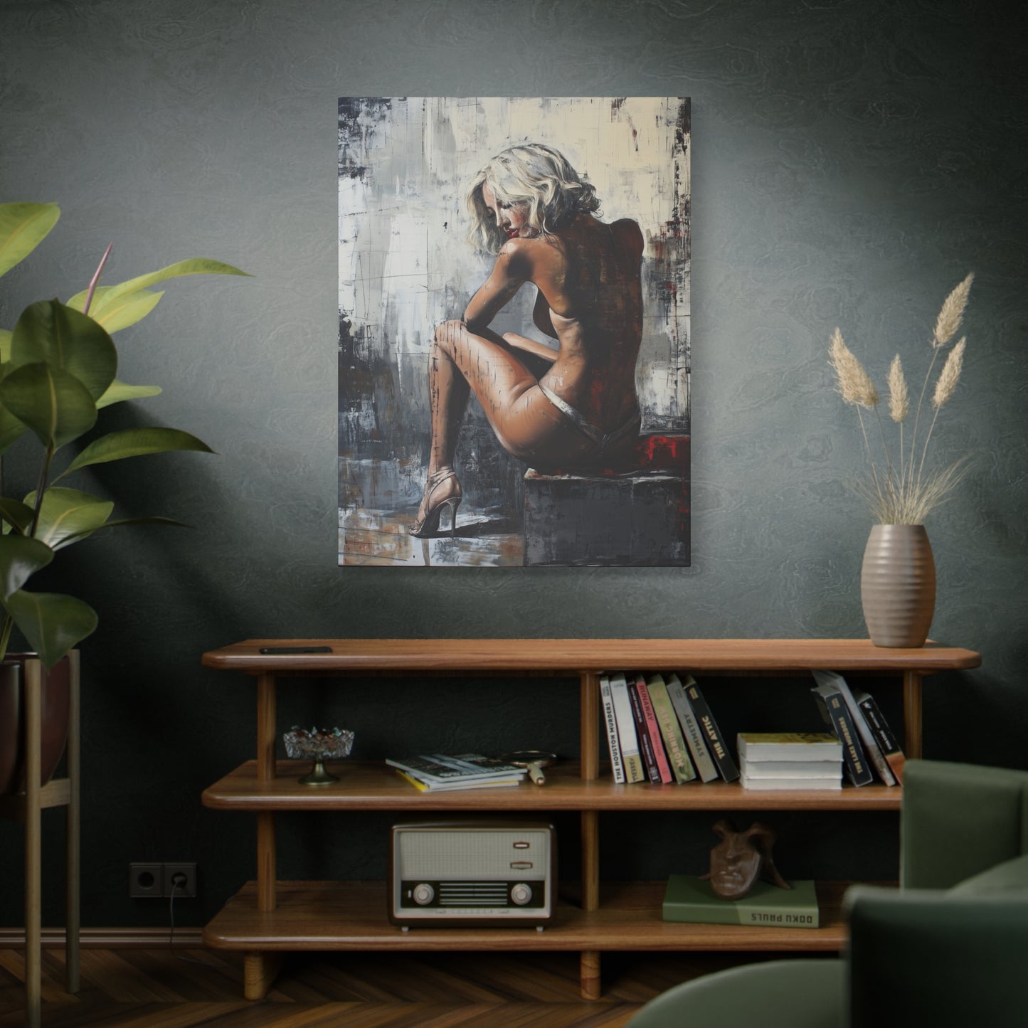 Gallery Wrapped Canvas, Guilt and Grit Adult Art Canvas, Erotic Pinup Art Canvas – Verona