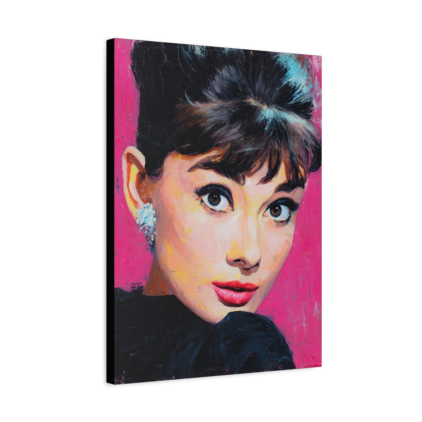 Gallery Wrapped Canvas, The Diva Project Art Canvas, Pinup Art Canvas – Audrey Hepburn - TEN
