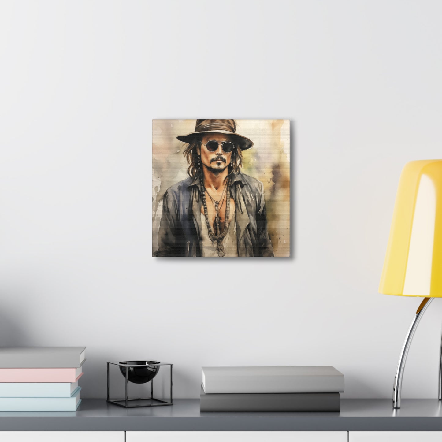 Gallery Wrapped Canvas, Celebrity Inspired, Pop Art Canvas – Johnny