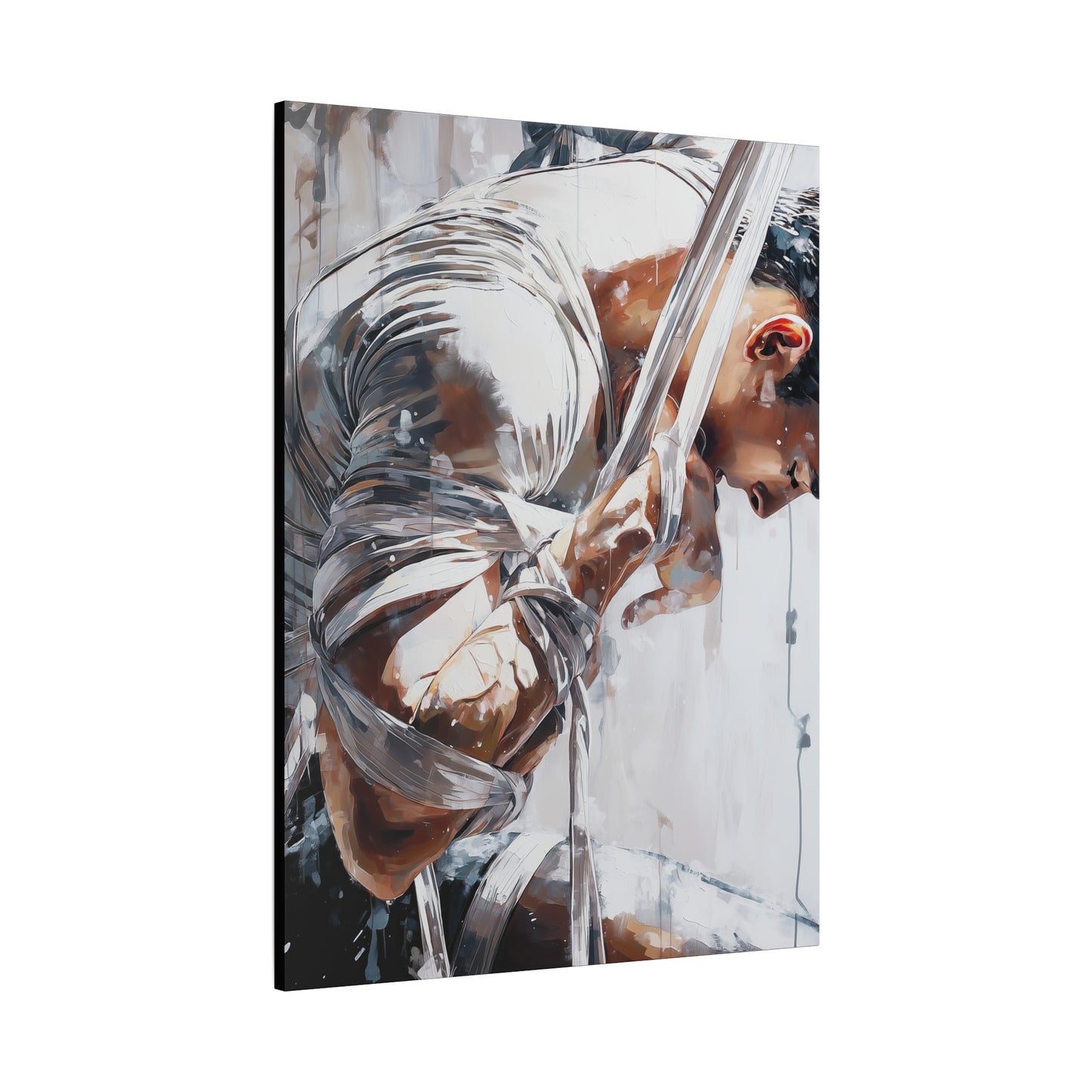 Gallery Wrapped Canvas, Ropes and Reverence Art Canvas, Erotic Shibari Art Canvas – Cassian