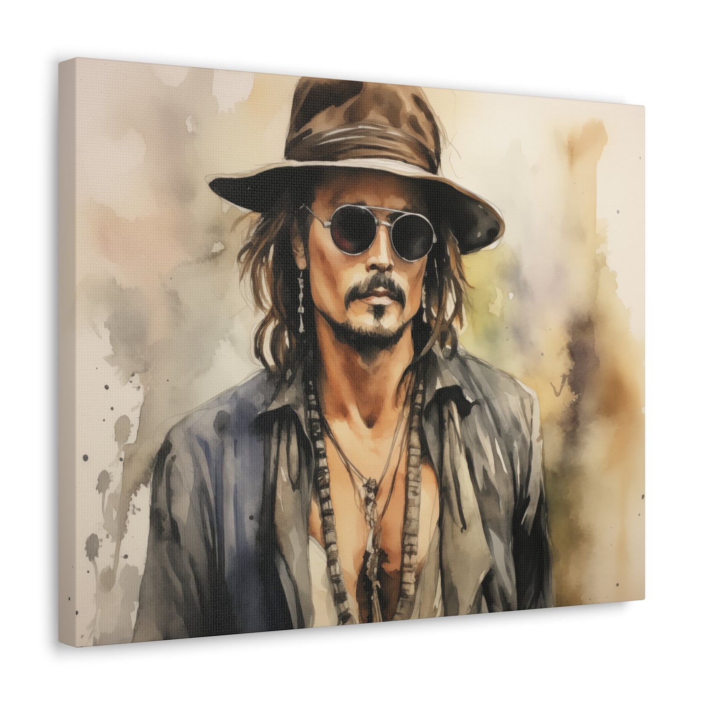 Gallery Wrapped Canvas, Celebrity Inspired, Pop Art Canvas – Johnny