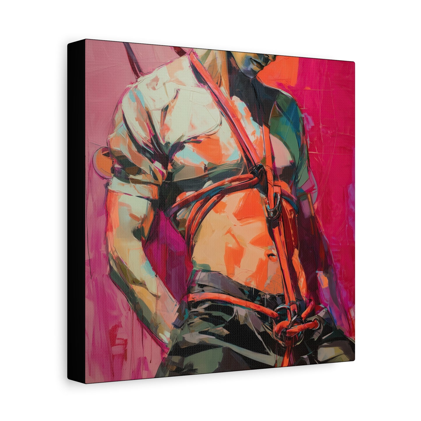 Gallery Wrapped Canvas, Ropes and Reverence Art Canvas, Erotic Shibari Art Canvas – Soren