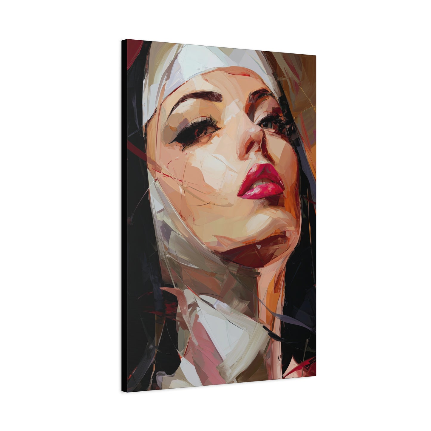 Gallery Wrapped Canvas, Habits and Heresy Art Canvas, Naughty Nuns Art Canvas – Sister Veritas