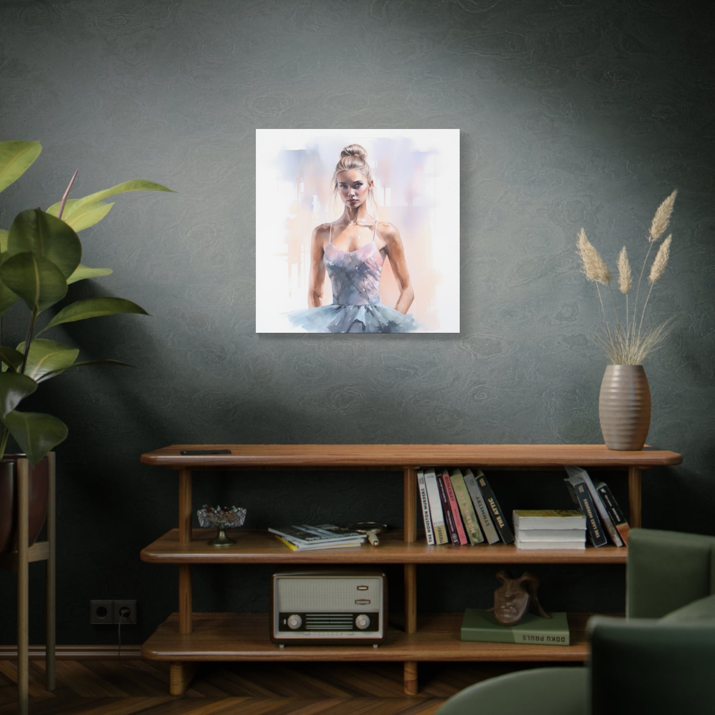 Pointes and Platforms, Gallery Wrapped Canvas, Ballerina Beauty, Ballet Art Canvas – Samantha