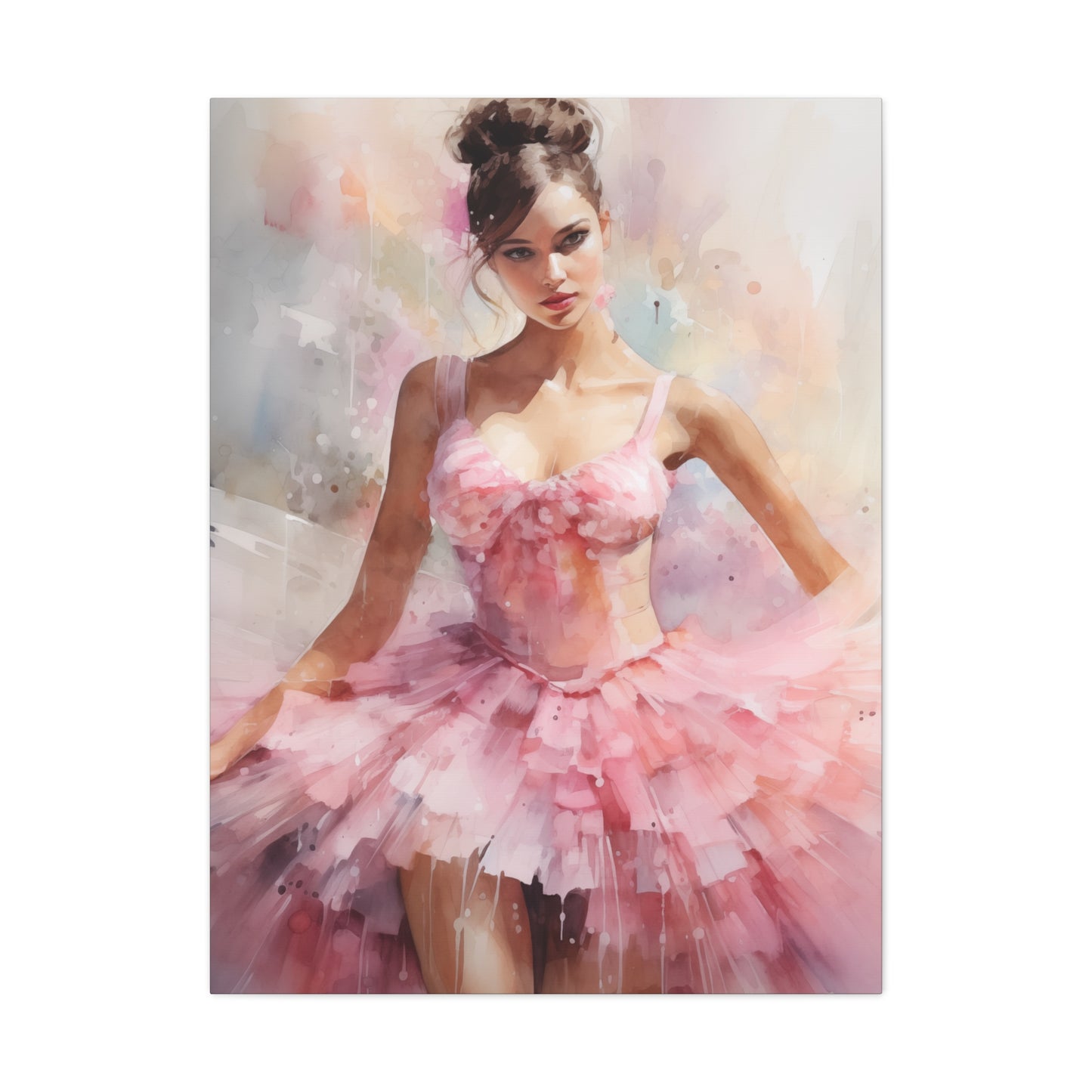 Gallery Wrapped Canvas, Ballerina Beauty, Ballet Art Canvas – Lily