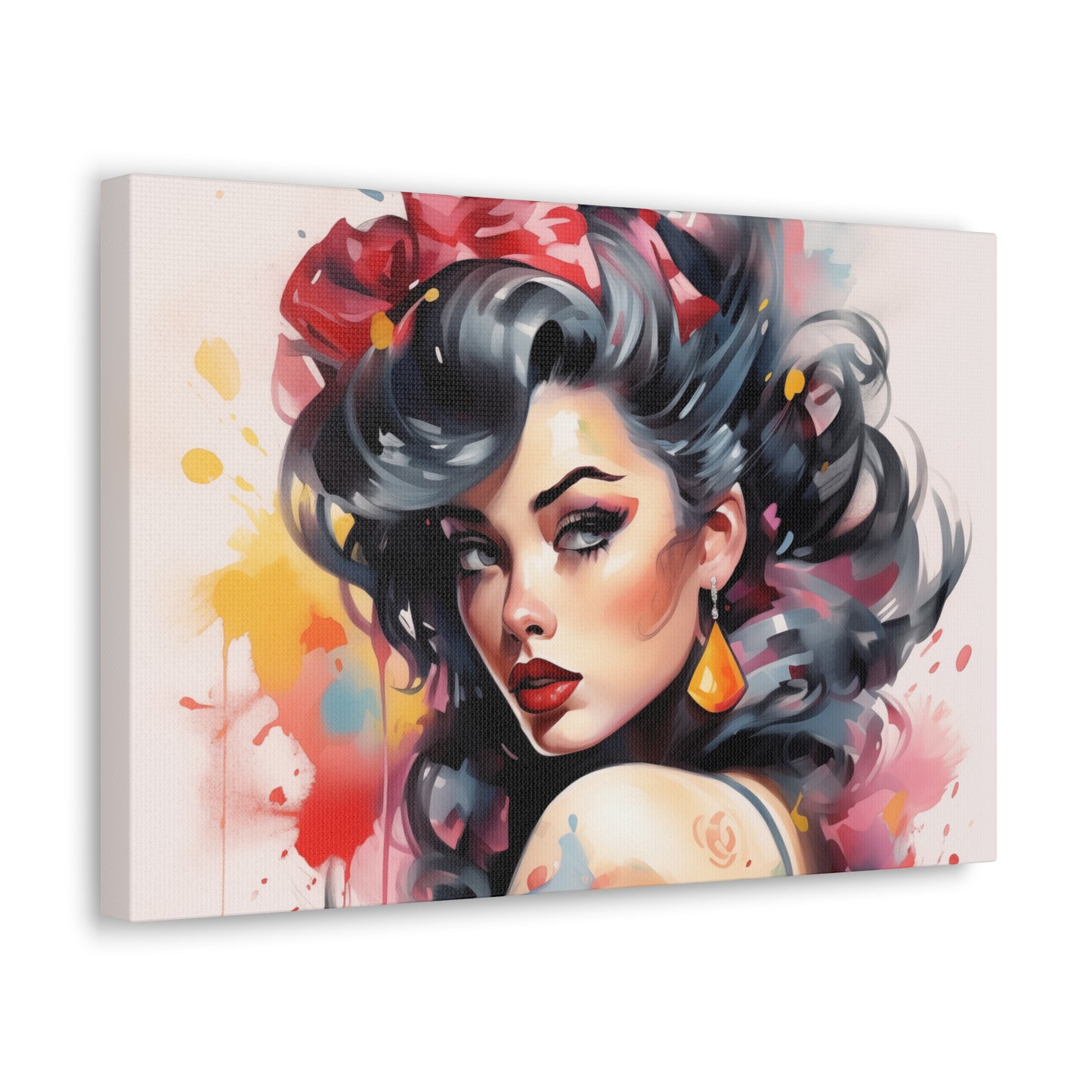 Canvas Wall Art, Gallery Wrapped Pop Art, Femme Doll Wall Art – Genevieve