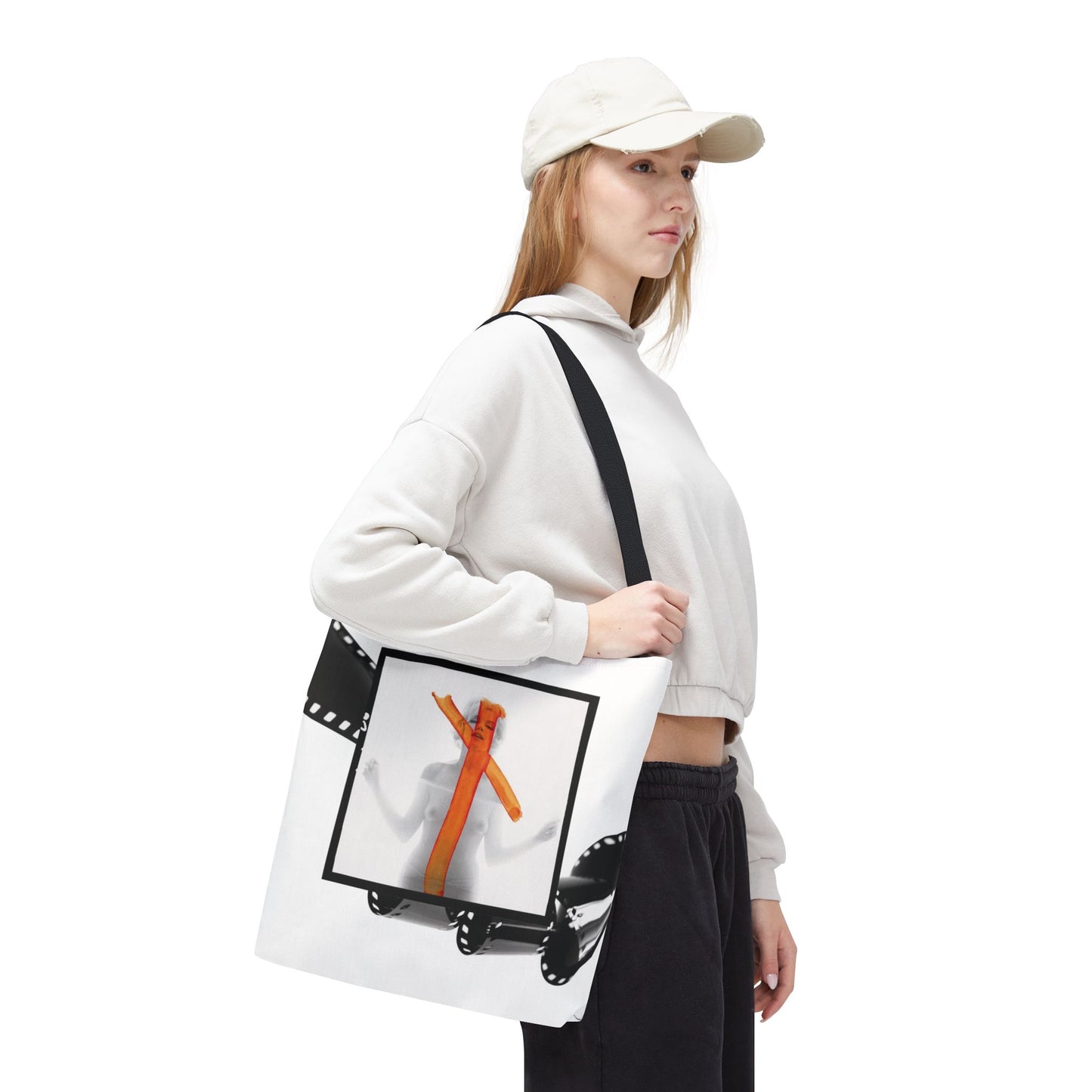 Celebrity Tote Bag, Utility Tote - Marilyn Monroe Autograph Tote - Burned Negative
