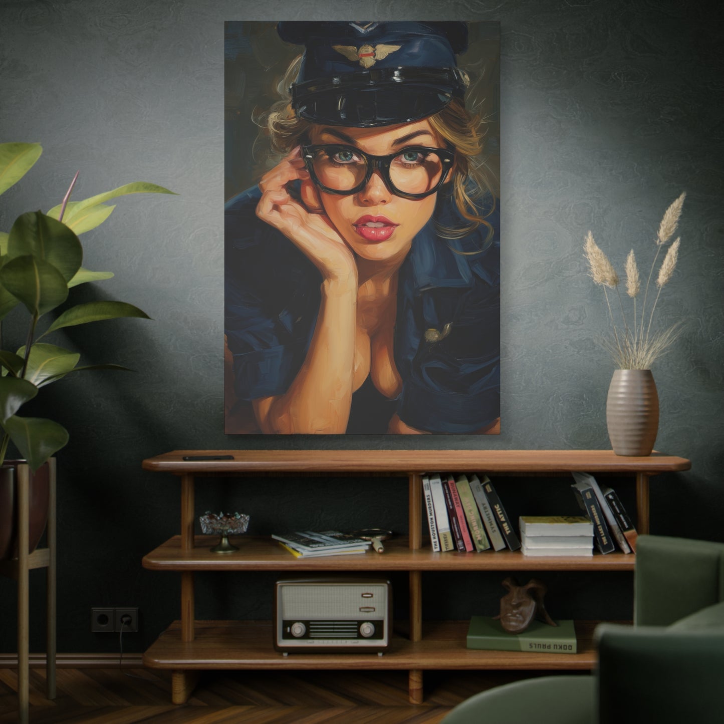 Gallery Wrapped Canvas, Liberty and Lace Art Canvas, Erotic Pinup Art Canvas – Savannah