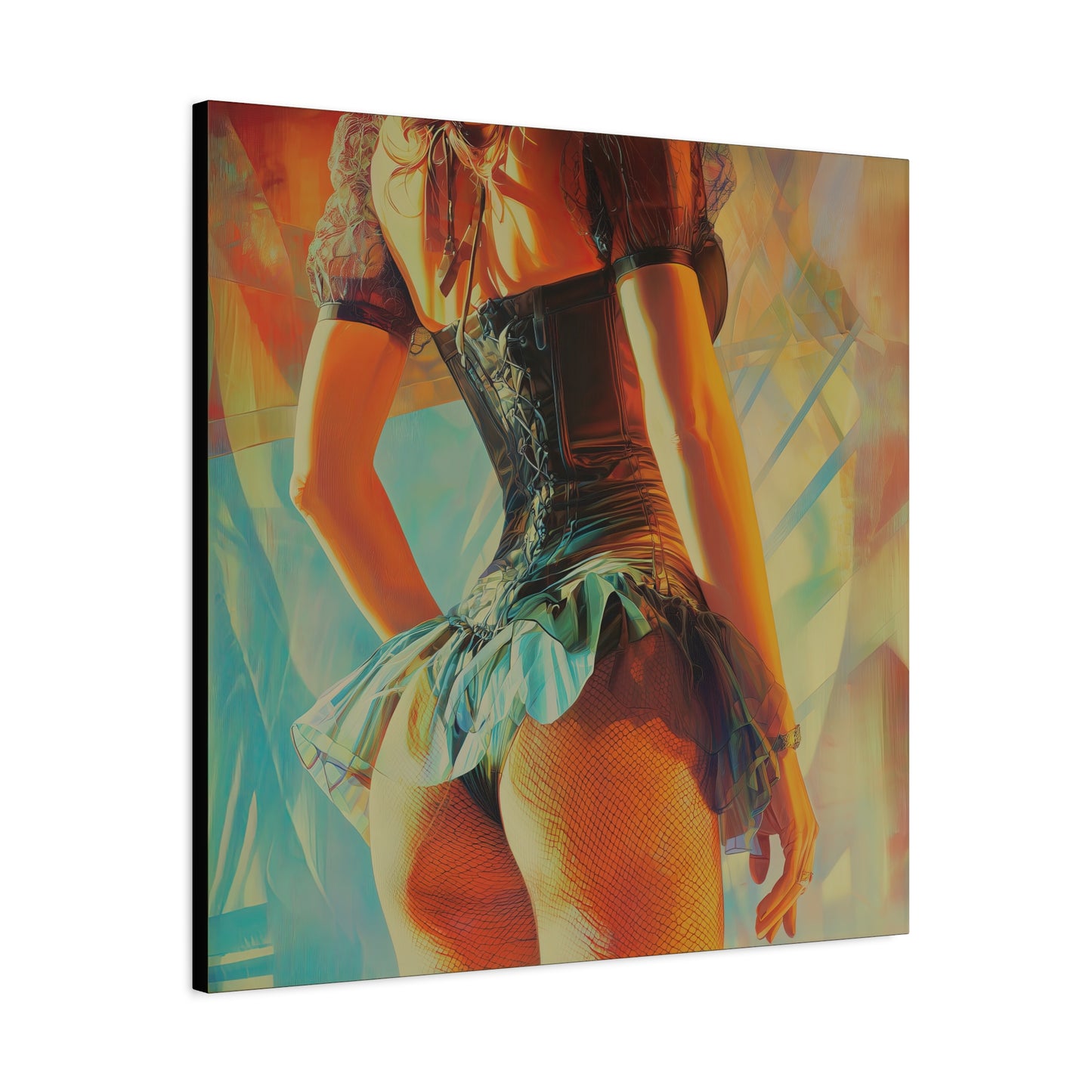 Gallery Wrapped Canvas, Tongue and Cheek Art Canvas, Naughty Girl Art Canvas – Kristen