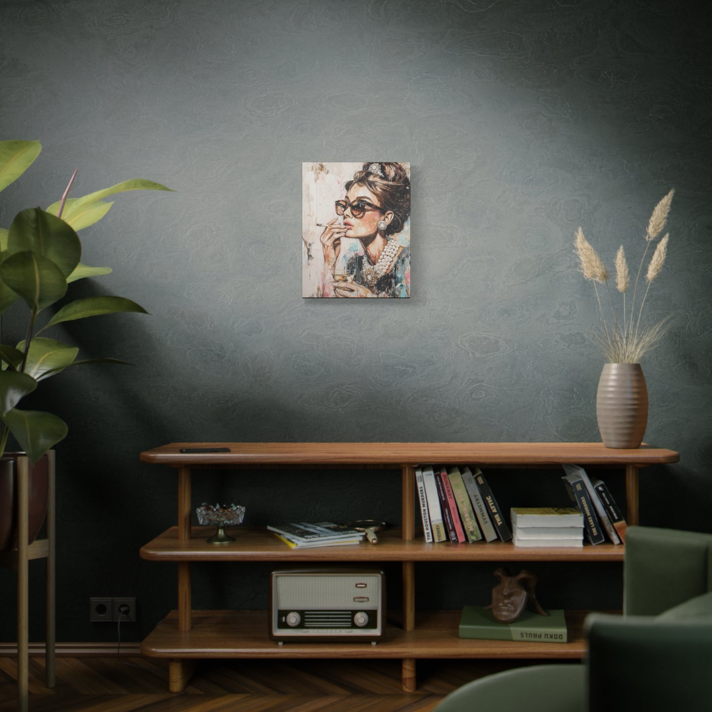 Gallery Wrapped Canvas, The Diva Project Art Canvas, Pinup Art Canvas – Audrey Hepburn - TWO