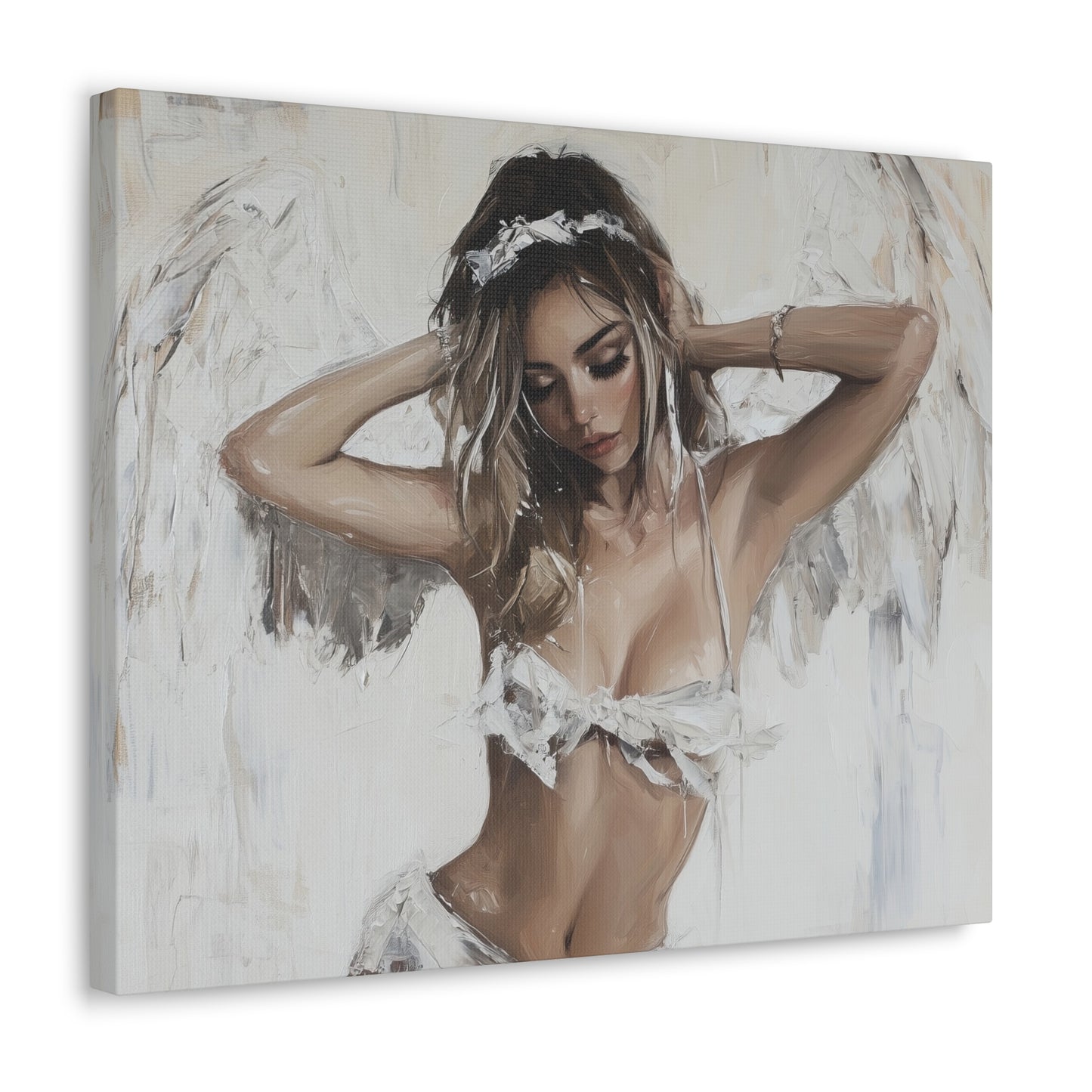 Gallery Wrapped Canvas, Sinners and Saints Art Canvas, Erotic Pinup Art Canvas – Holly