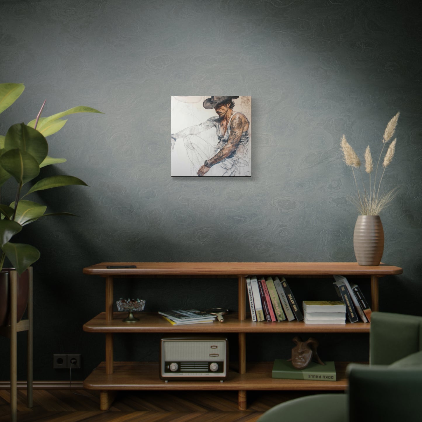 Gallery Wrapped Canvas, Wranglers and Wreckage Art Canvas, Erotic Pinup Art Canvas – Maverick