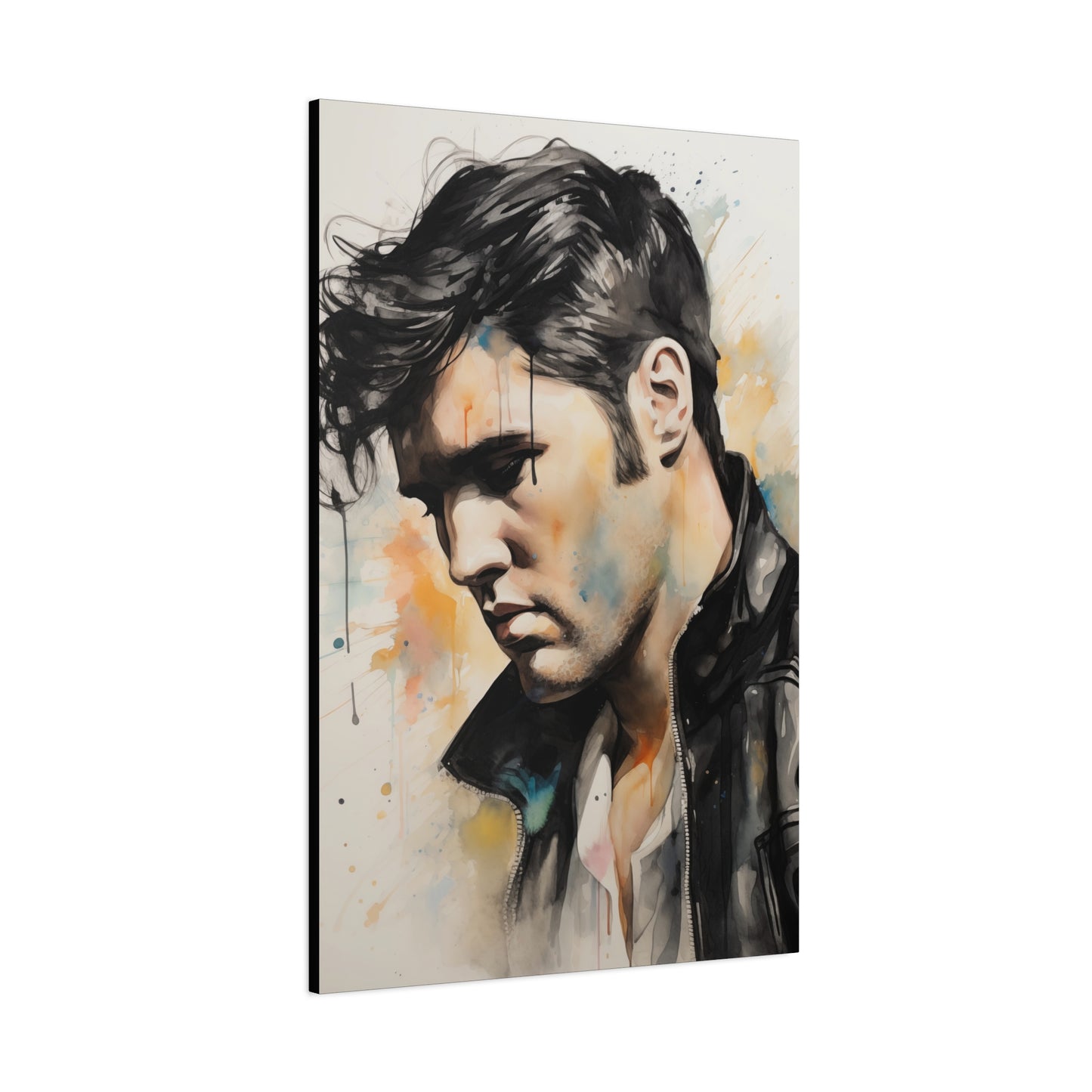 Gallery Wrapped Canvas, Celebrity Inspired, Pop Art Canvas – Elvis Also