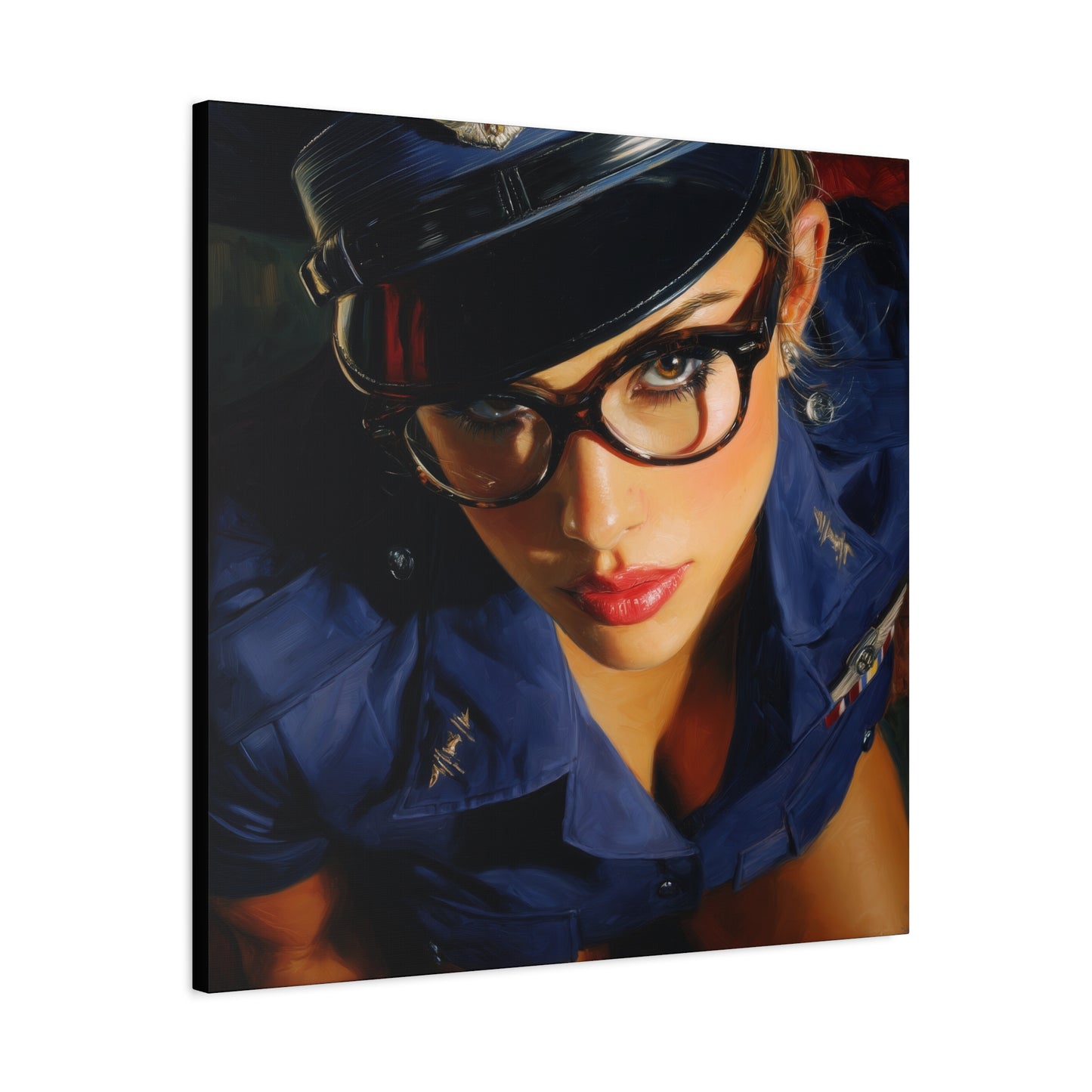Gallery Wrapped Canvas, Liberty and Lace Art Canvas, Erotic Pinup Art Canvas – Janice