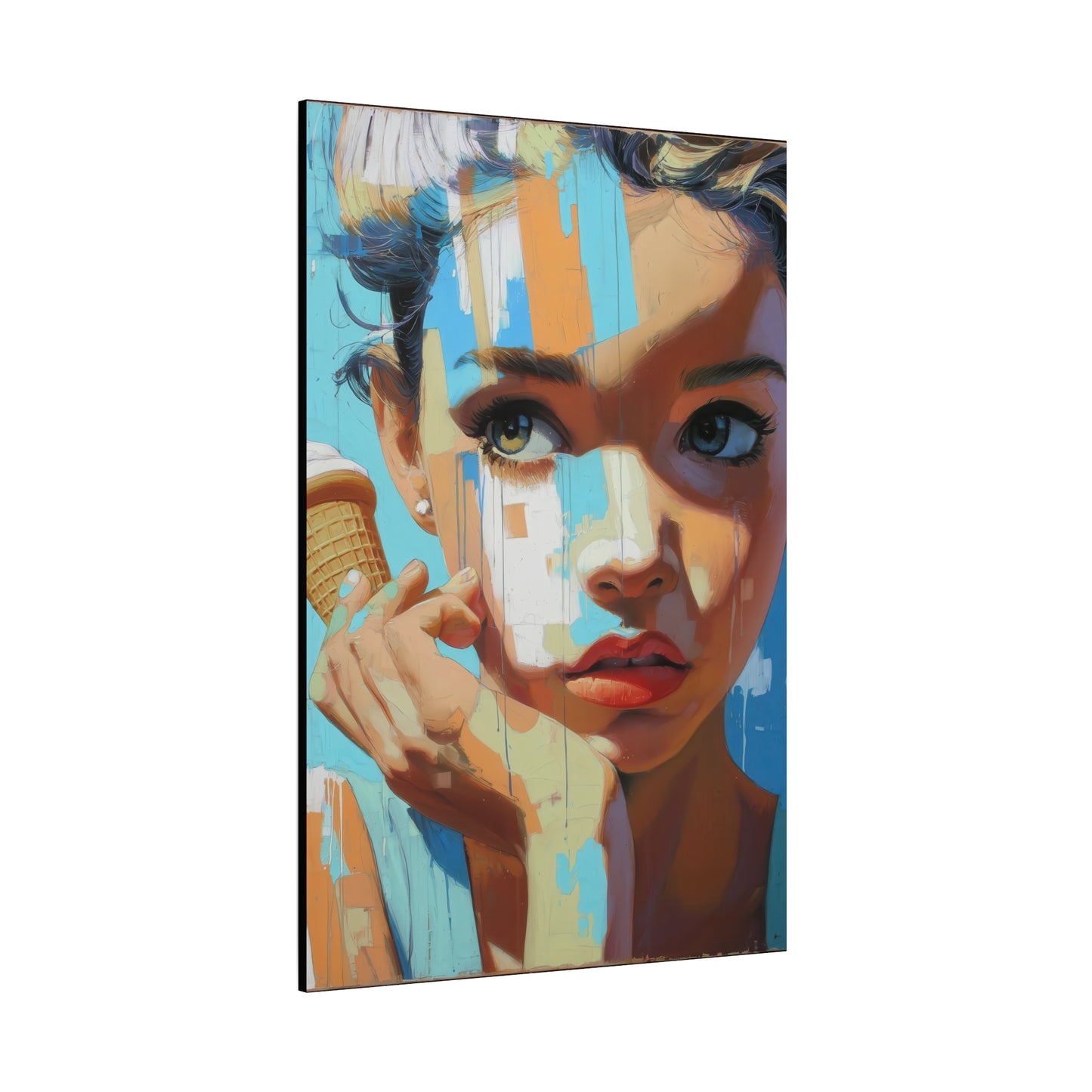 Gallery Wrapped Canvas, Sweet Summer Nostalgia, Sugar and Spice Art Canvas, Ice Cream Dreams Art – Rue