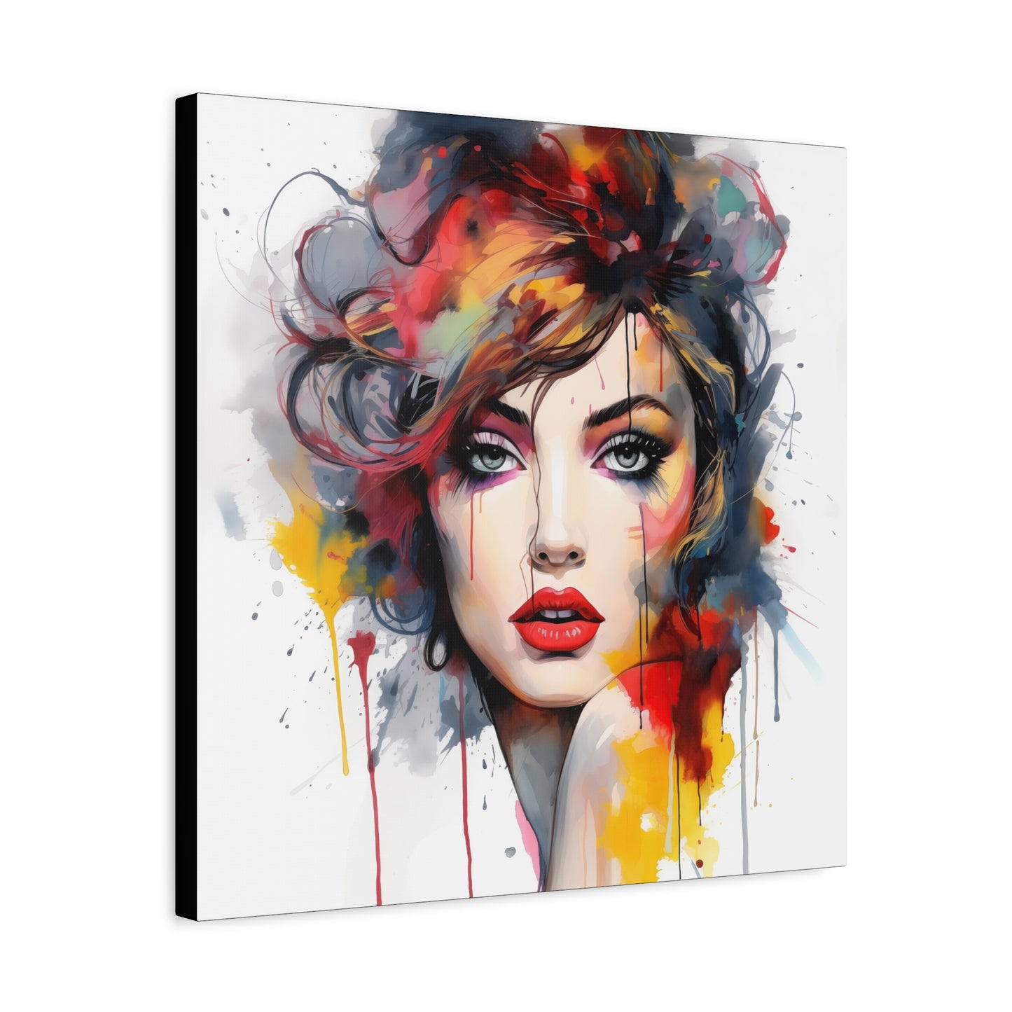 Canvas Wall Art, Gallery Wrapped Pop Art, Femme Doll Wall Art – Alessia