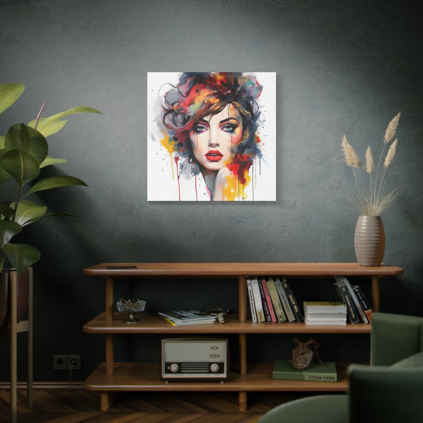 Canvas Wall Art, Gallery Wrapped Pop Art, Femme Doll Wall Art – Alessia