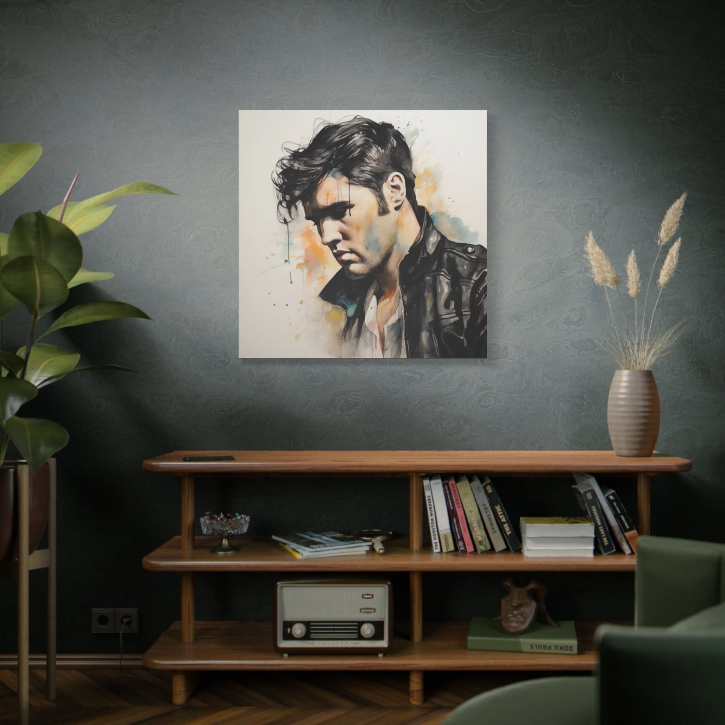 Gallery Wrapped Canvas, Celebrity Inspired, Pop Art Canvas – Elvis Also