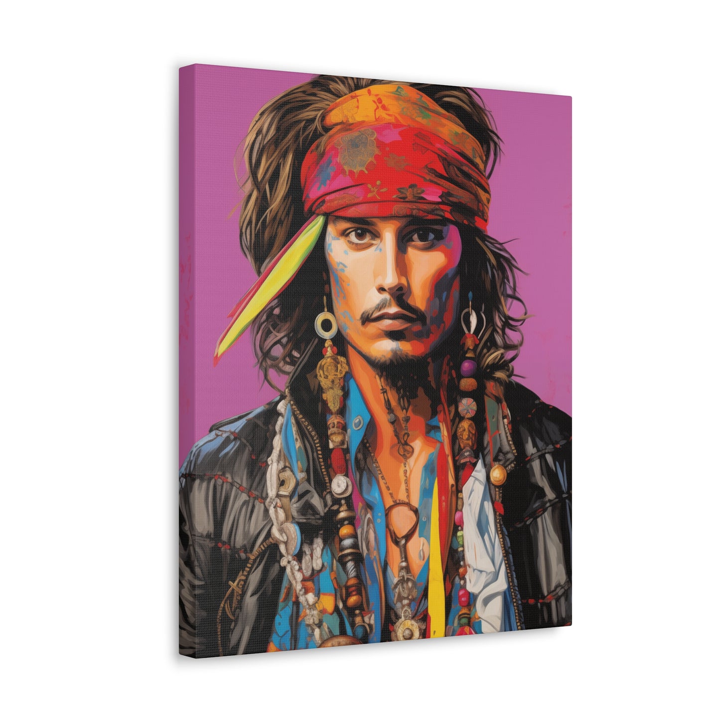 Gallery Wrapped Canvas, Celebrity Inspired, Pop Art Canvas – Johnny Also