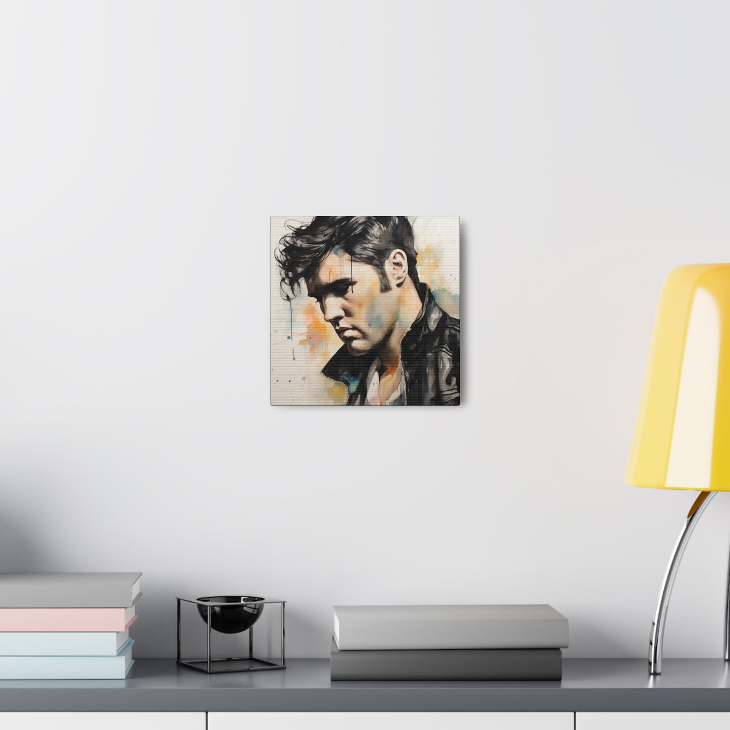 Gallery Wrapped Canvas, Celebrity Inspired, Pop Art Canvas – Elvis Also