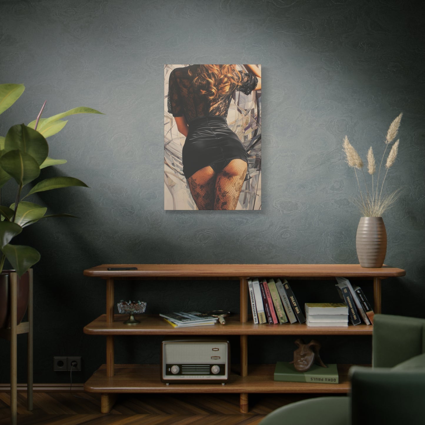 Gallery Wrapped Canvas, Tongue and Cheek Art Canvas, Naughty Girl Art Canvas – Morgan