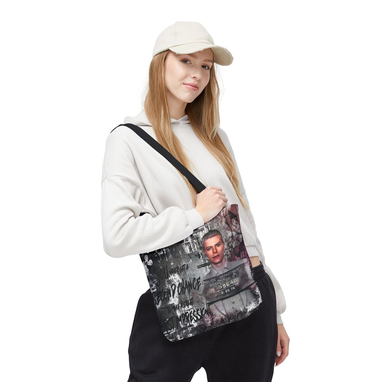 First Impression Tote Bag, Utility Tote - Celebrity Inspired Inspired Tote - Bowie