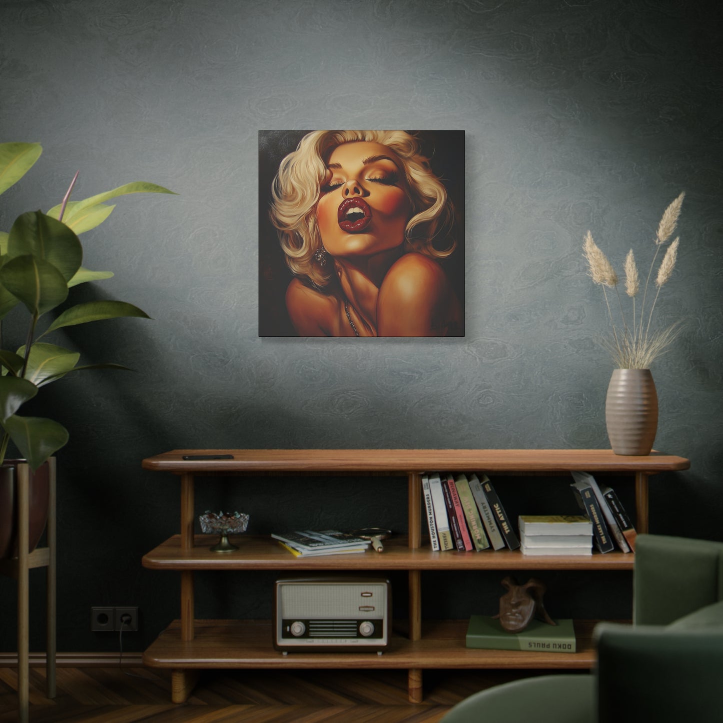 Gallery Wrapped Canvas, Guilt and Grit Adult Art Canvas, Erotic Pinup Art Canvas – Evangeline