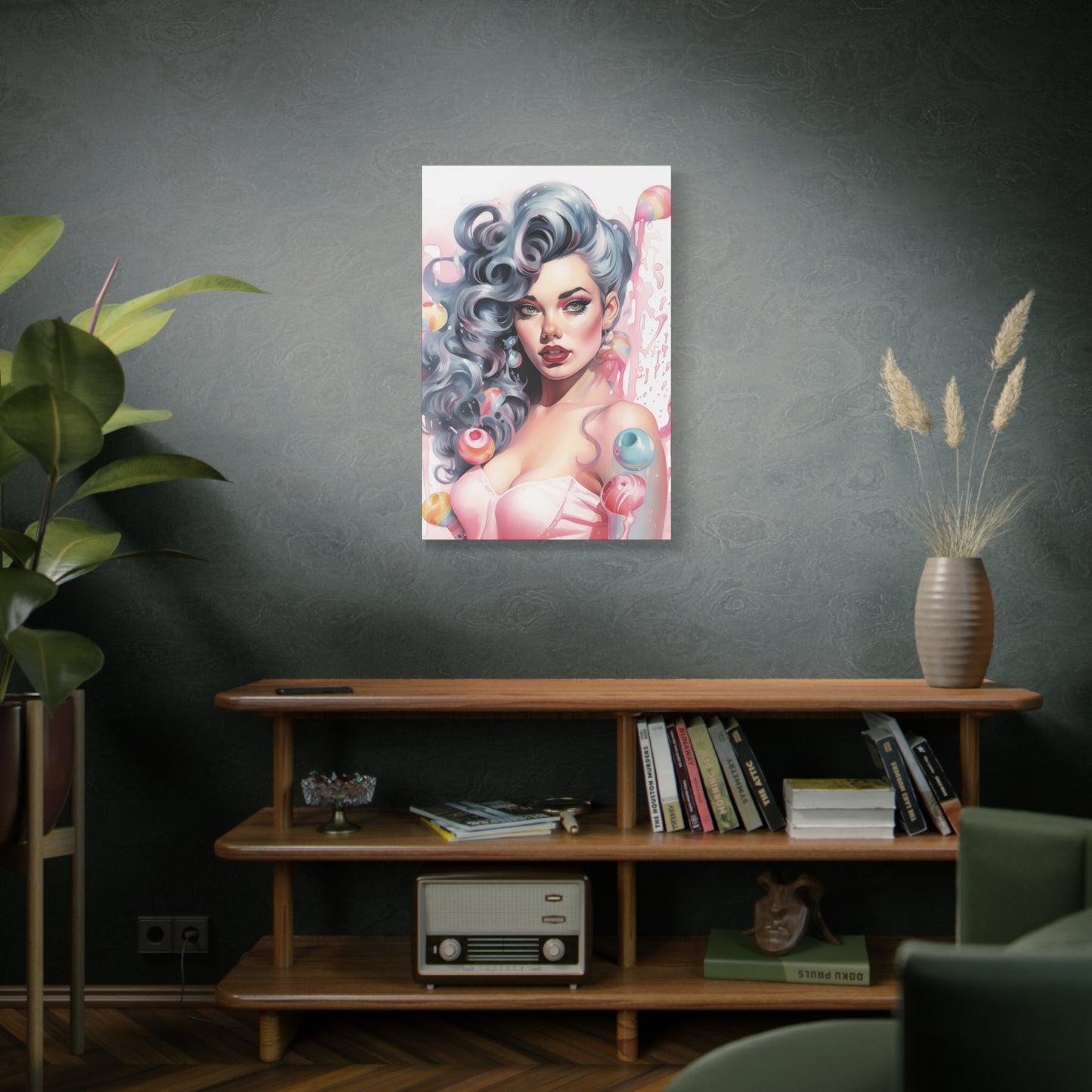 Canvas Wall Art, Gallery Wrapped Pop Art, Femme Doll Wall Art – Lux