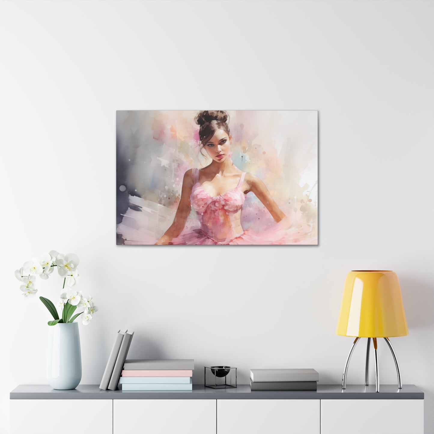 Gallery Wrapped Canvas, Ballerina Beauty, Ballet Art Canvas – Lily