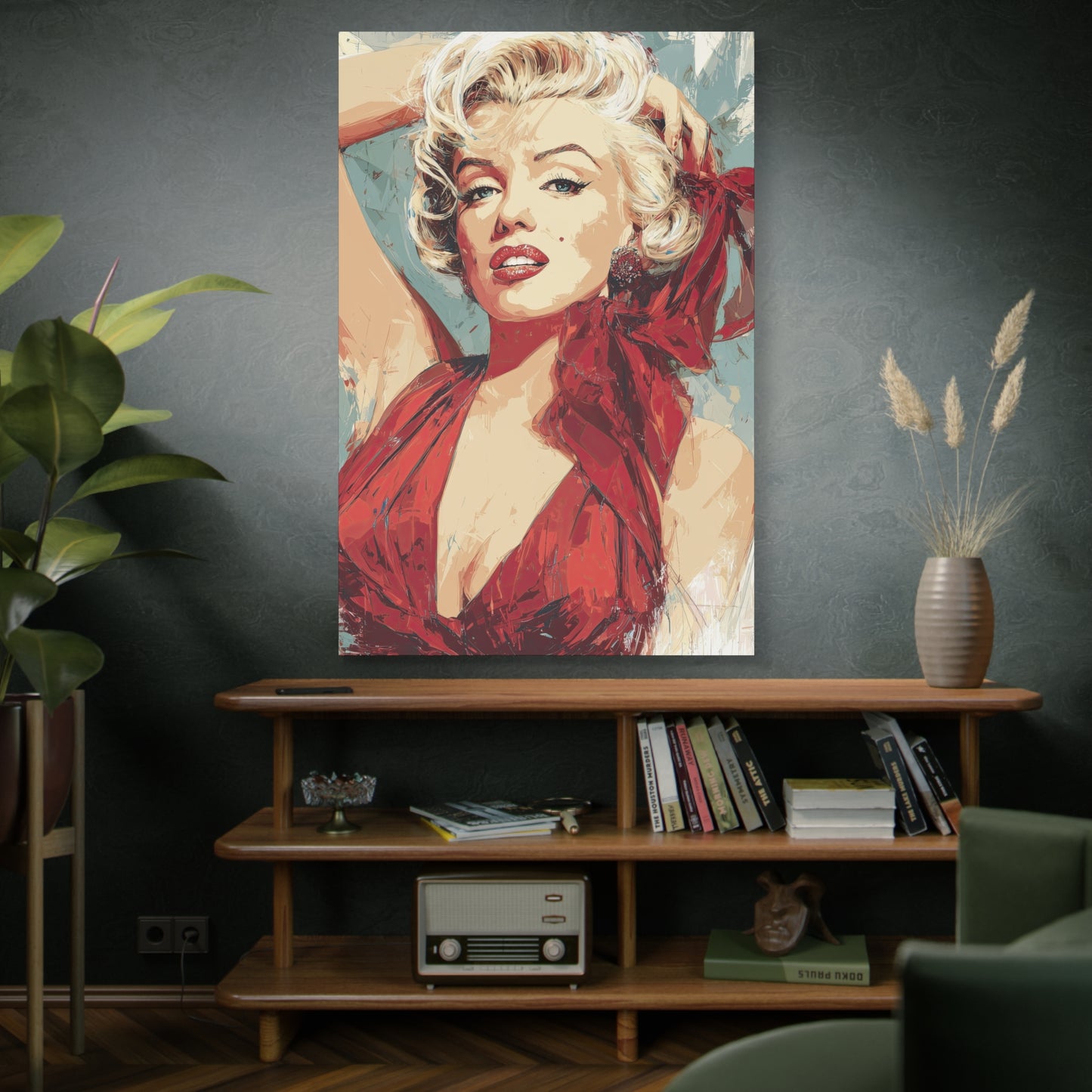 Gallery Wrapped Canvas, The Diva Project Art Canvas, Pinup Art Canvas – Marilyn Monroe - ONE