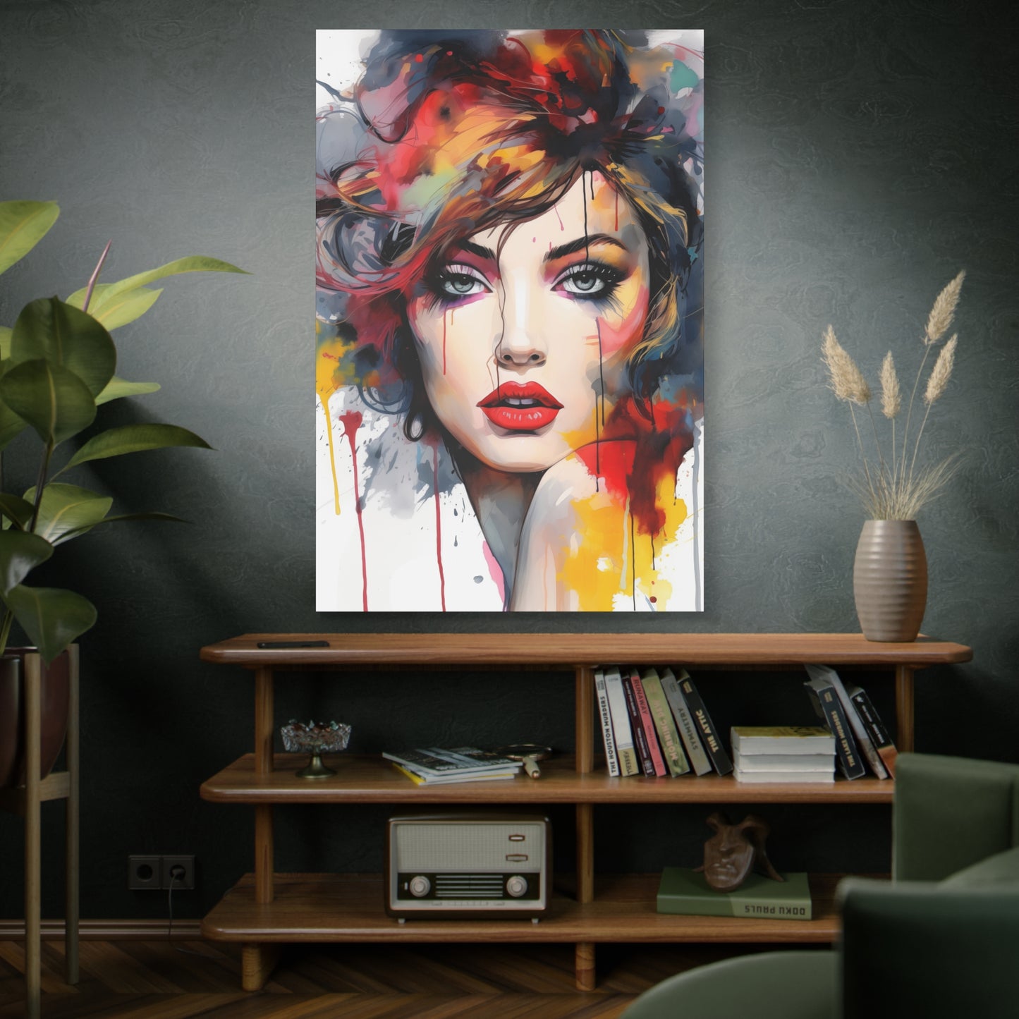 Canvas Wall Art, Gallery Wrapped Pop Art, Femme Doll Wall Art – Alessia