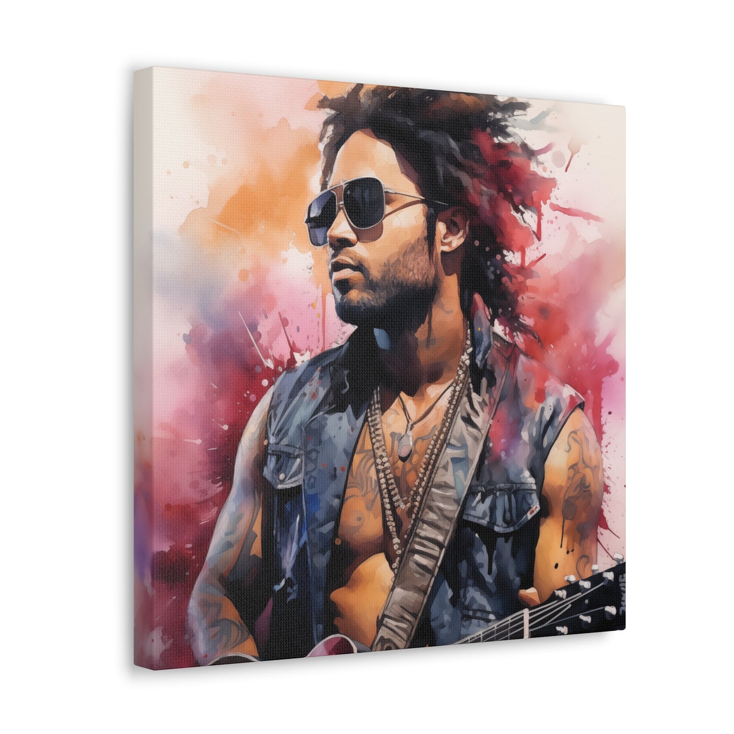 Gallery Wrapped Canvas, Celebrity Inspired, Pop Art Canvas – Lenny