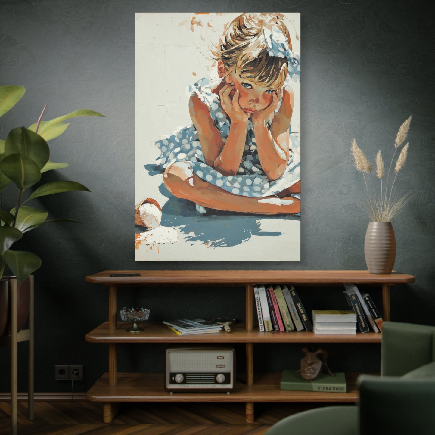 Gallery Wrapped Canvas, Sweet Summer Nostalgia, Sugar and Spice Art Canvas, Ice Cream Dreams Art – Betsy