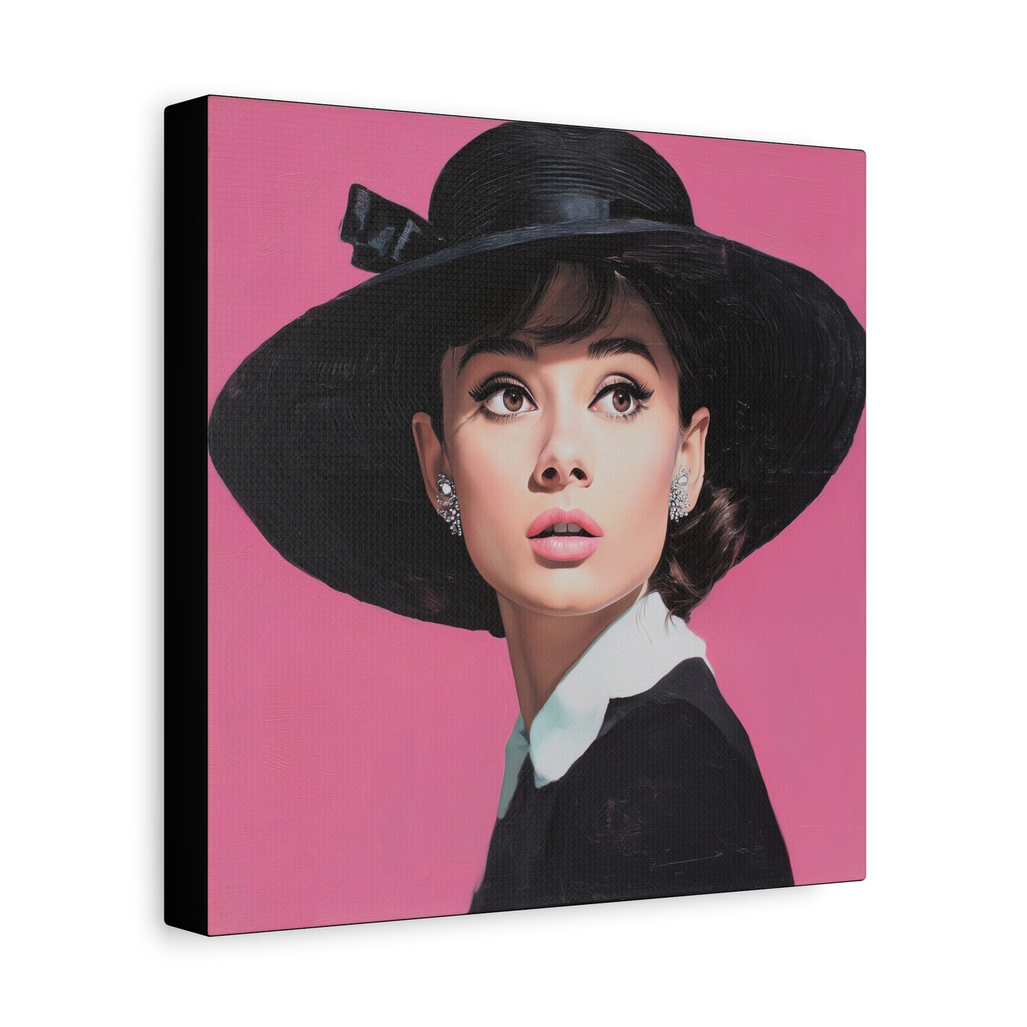 Gallery Wrapped Canvas, The Diva Project Art Canvas, Pinup Art Canvas – Audrey Hepburn - EIGHT