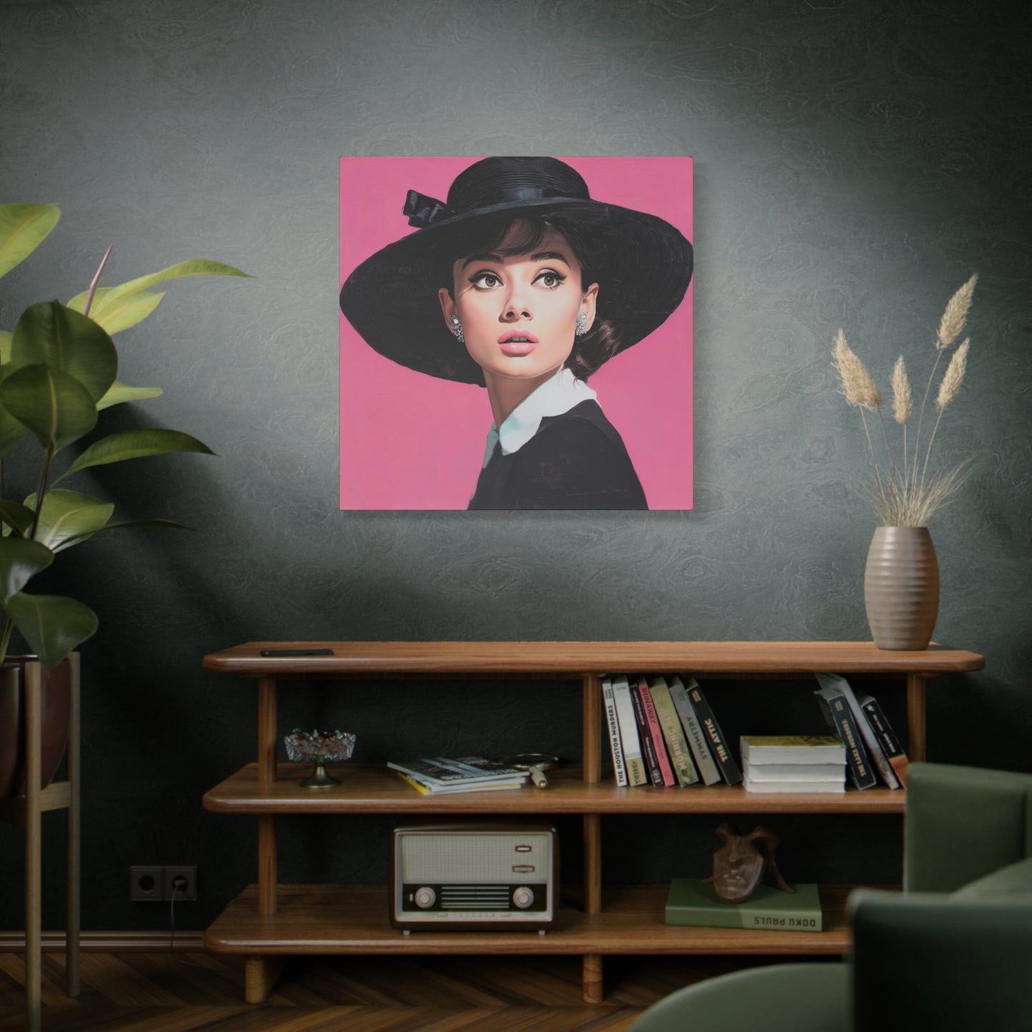 Gallery Wrapped Canvas, The Diva Project Art Canvas, Pinup Art Canvas – Audrey Hepburn - EIGHT