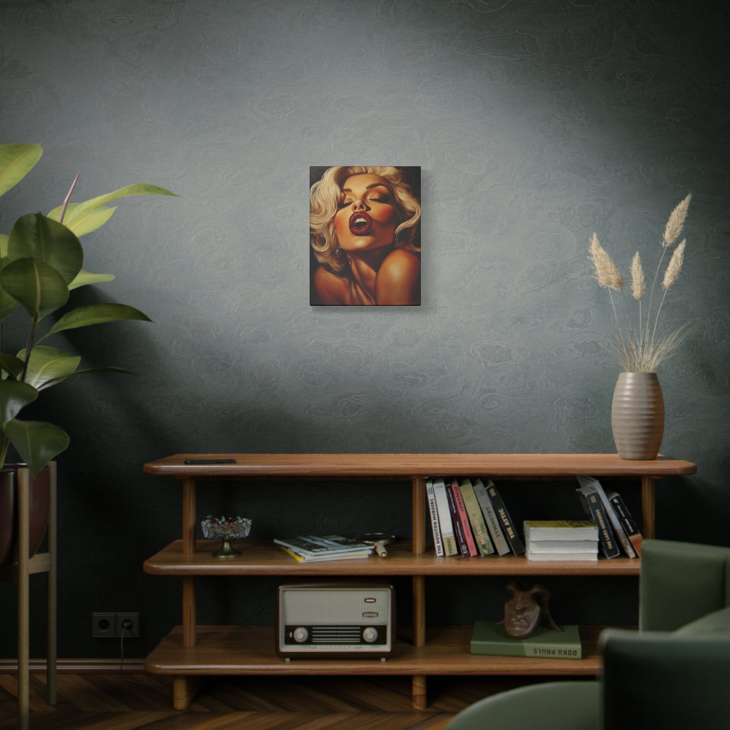 Gallery Wrapped Canvas, Guilt and Grit Adult Art Canvas, Erotic Pinup Art Canvas – Evangeline