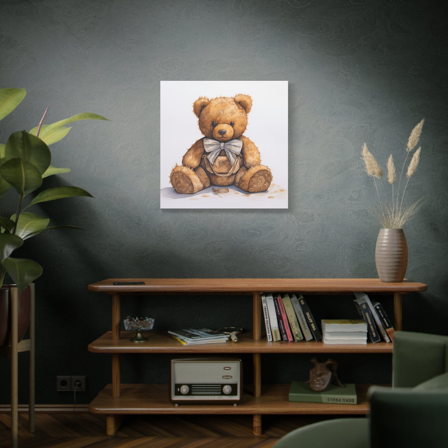 Canvas Gallery Wrap - Designer Trunk Bear Wall Art - Ring
