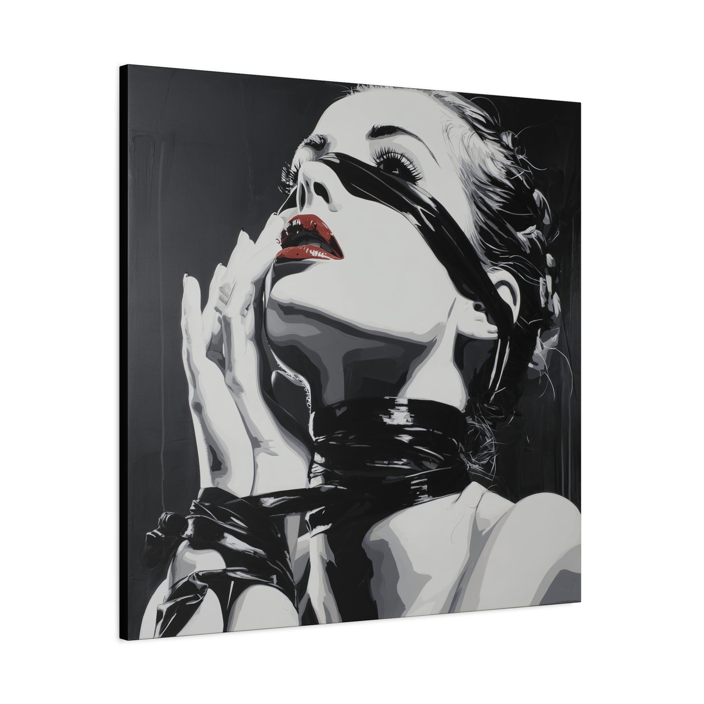 Gallery Wrapped Canvas, Ropes and Reverence Art Canvas, Erotic Shibari Art Canvas – Sable
