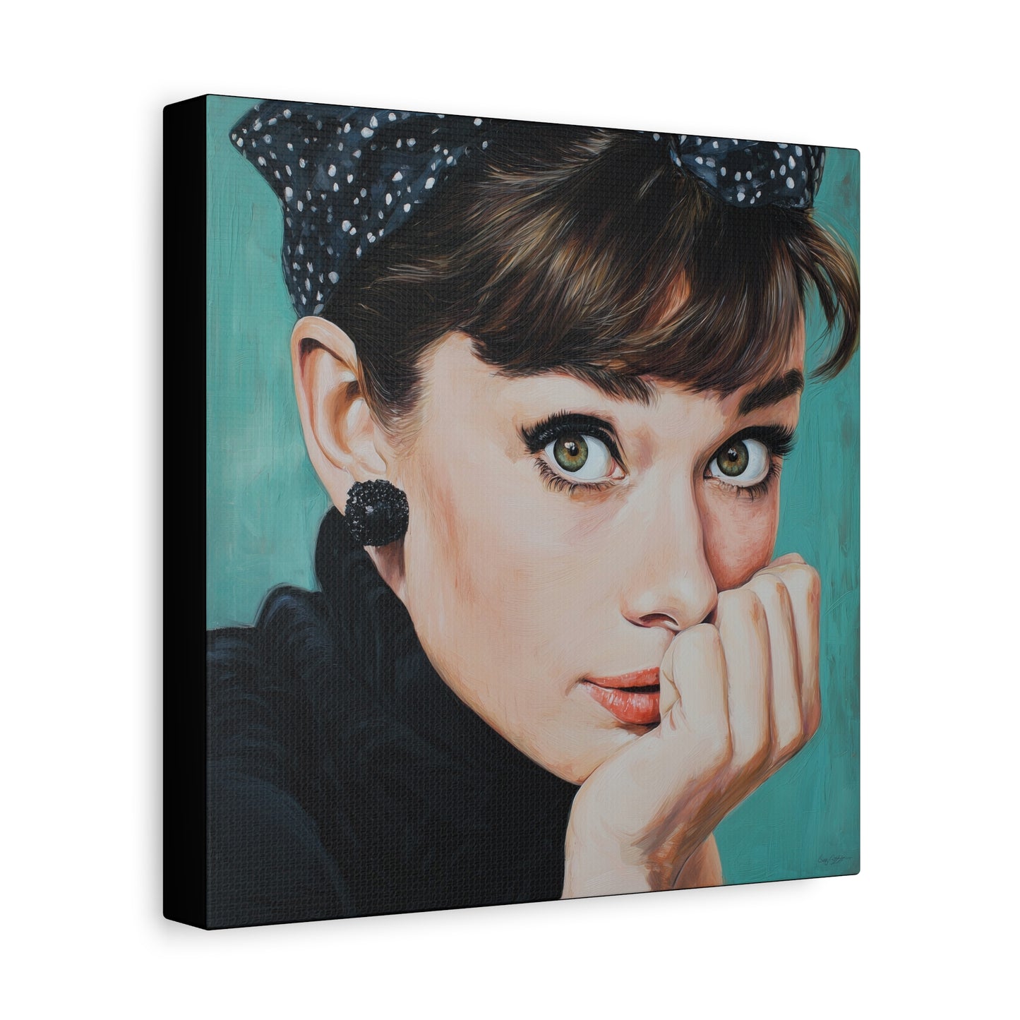 Gallery Wrapped Canvas, The Diva Project Art Canvas, Pinup Art Canvas – Audrey Hepburn - FOUR