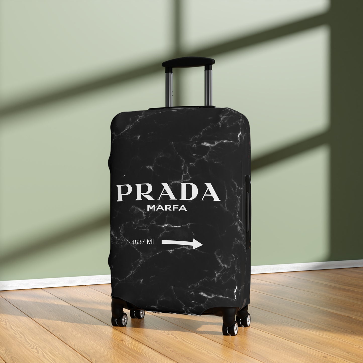 Designer Inspired Luggage Cover - 1837 Miles to Marfa