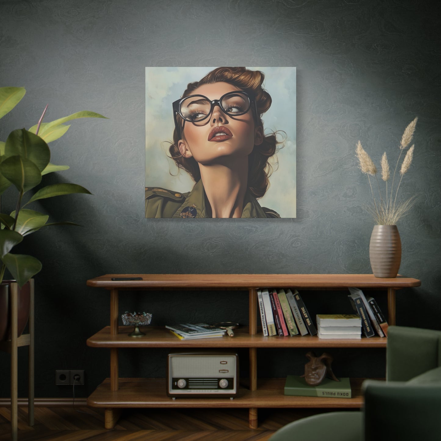 Gallery Wrapped Canvas, Liberty and Lace Art Canvas, Erotic Pinup Art Canvas – Penelope