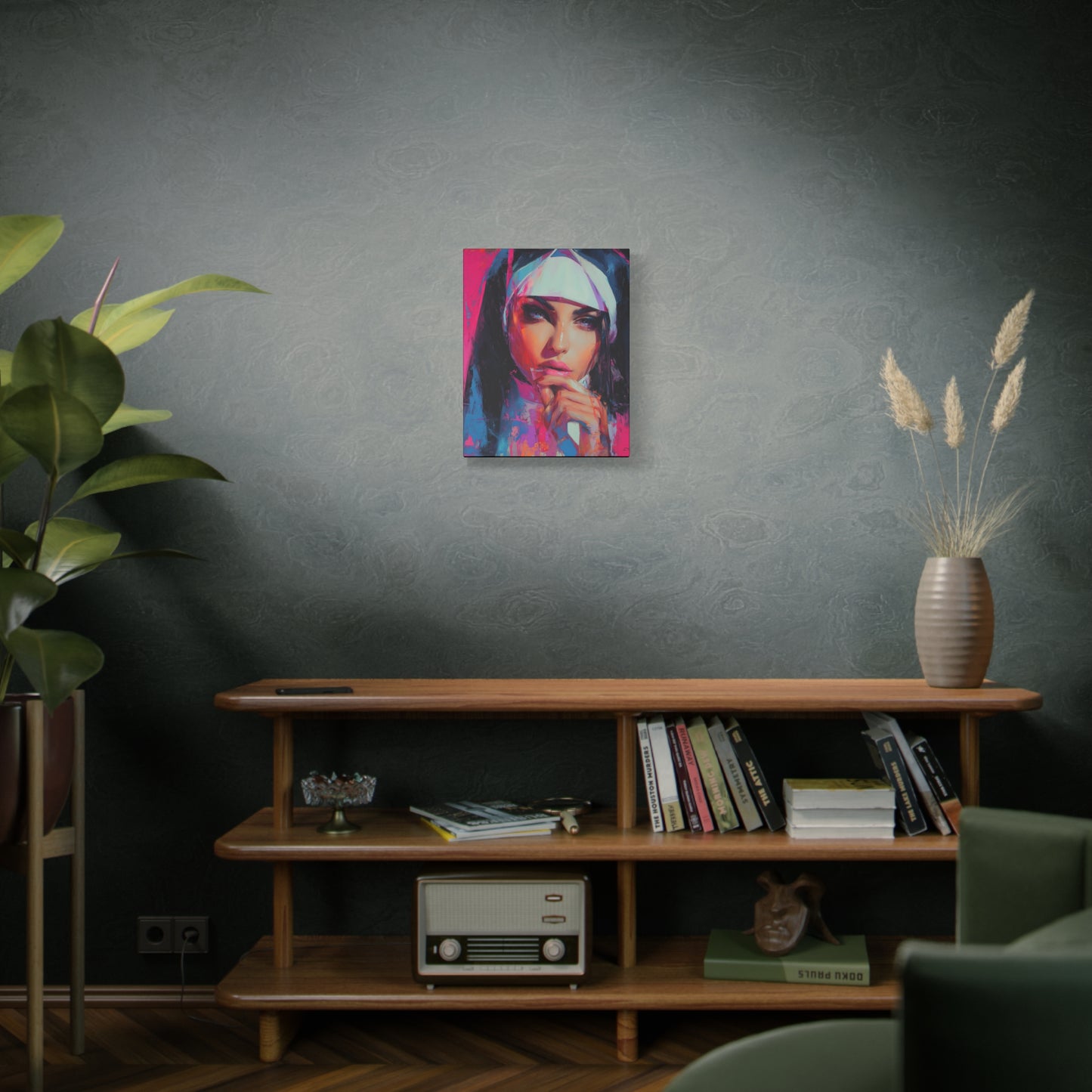 Gallery Wrapped Canvas, Habits and Heresy Art Canvas, Naughty Nuns Art Canvas – Sister Lucienne