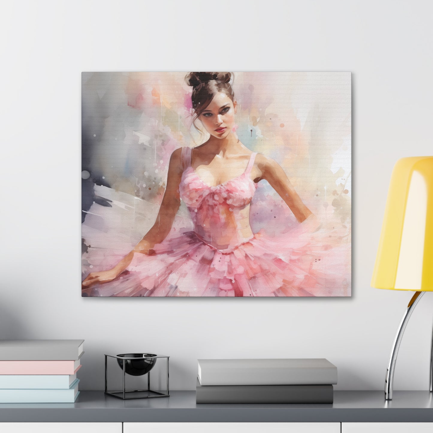 Gallery Wrapped Canvas, Ballerina Beauty, Ballet Art Canvas – Lily