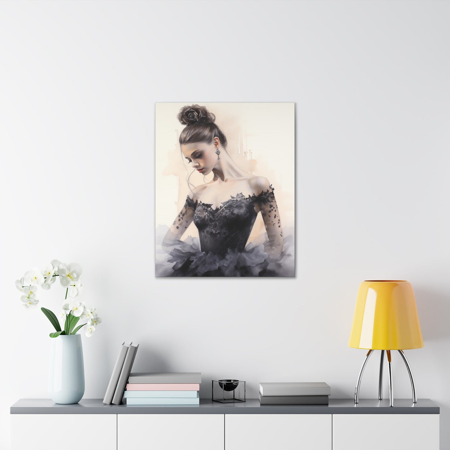 Gallery Wrapped Canvas, Ballerina Beauty, Ballet Art Canvas – Lola