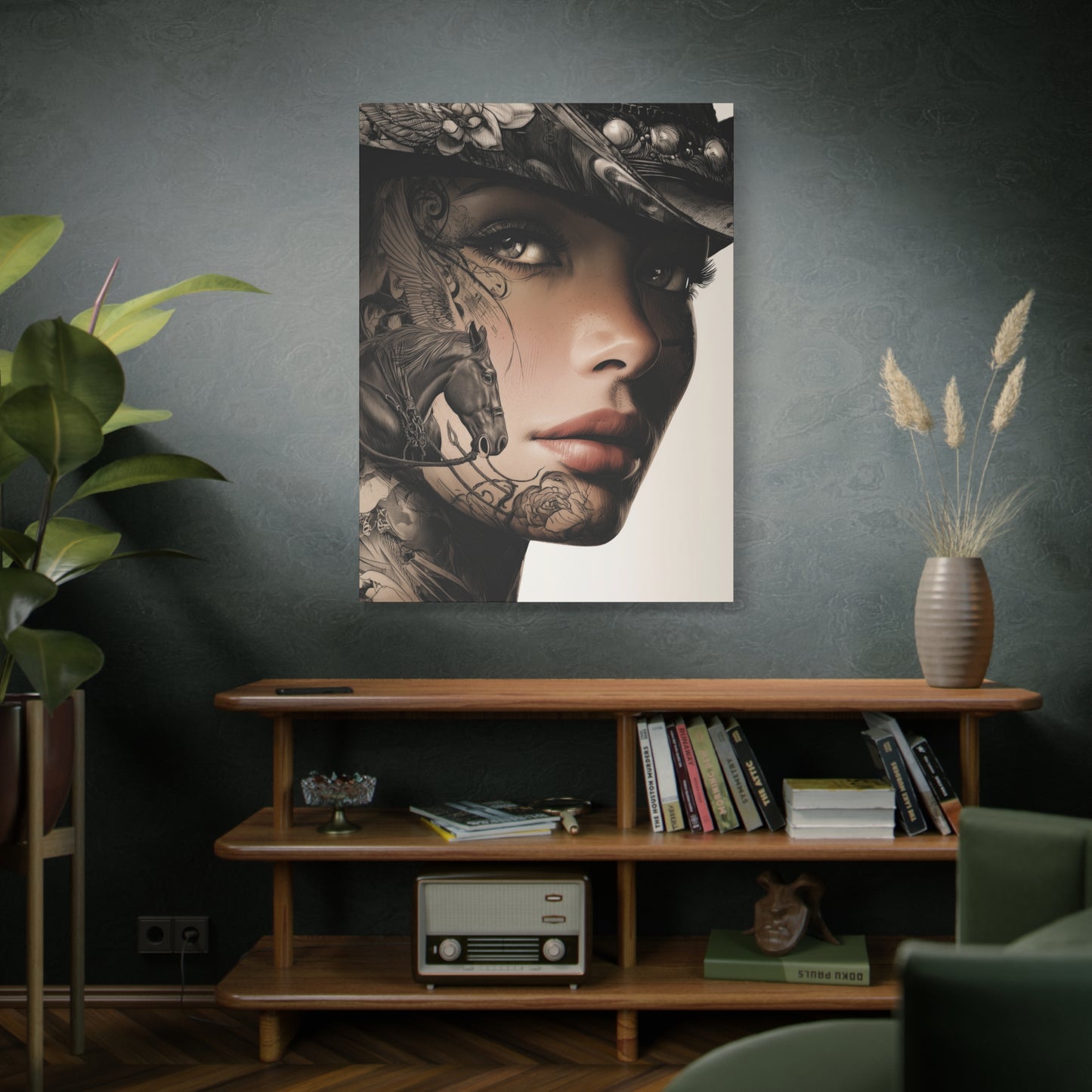 Gallery Wrapped Canvas, Wranglers and Wreckage Art Canvas, Erotic Pinup Art Canvas – Memphis