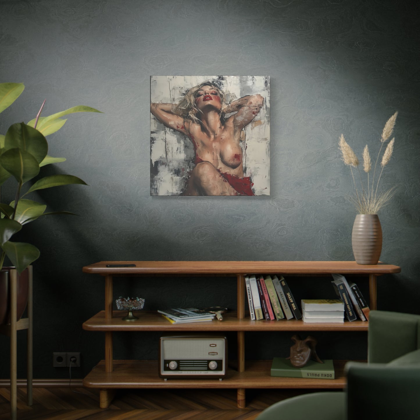 Gallery Wrapped Canvas, Guilt and Grit Adult Art Canvas, Erotic Pinup Art Canvas – Seraphine