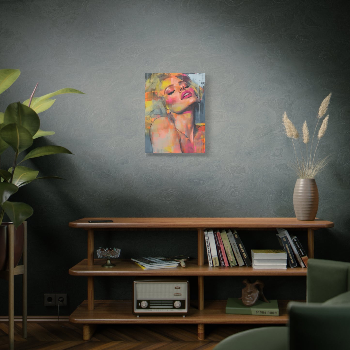 Gallery Wrapped Canvas, Guilt and Grit Adult Art Canvas, Erotic Pinup Art Canvas – Veda